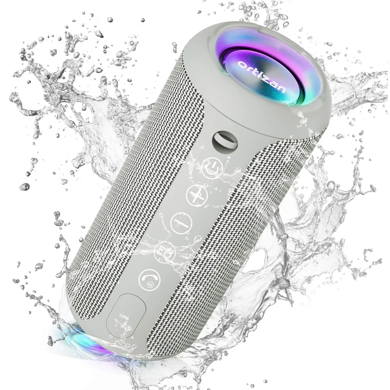 Ortizan Bluetooth Speaker - 24W Stereo, IPX7 Waterproof, 30H Playtime