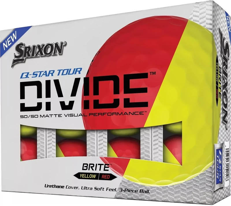 Srixon Golf Q-Star Tour Divide Yellow/Red