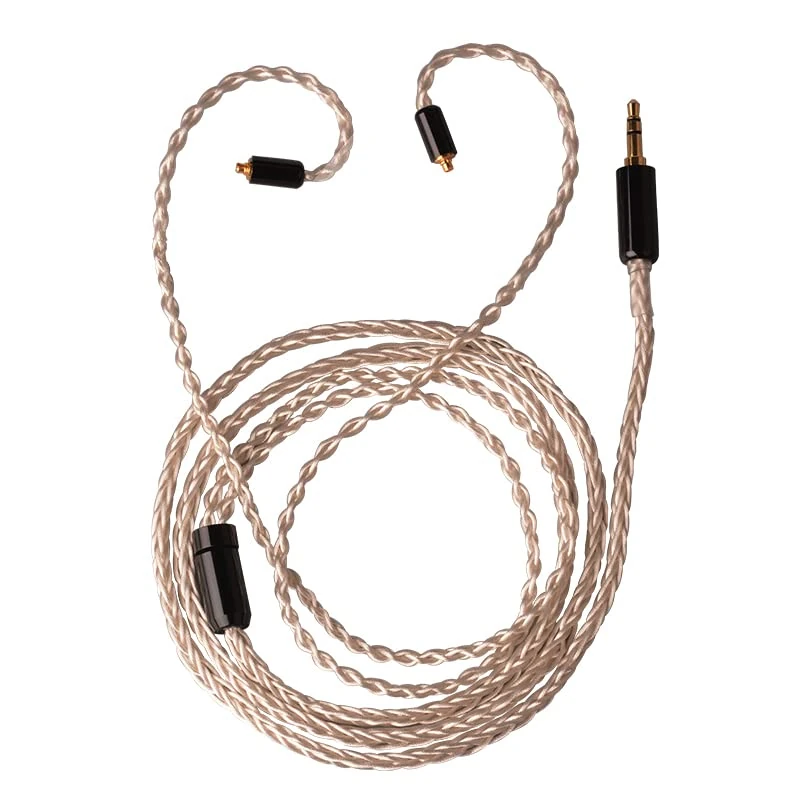 H HIFIHEAR 2Pin 3.5mm 8-Core Silver-Plated IEM Cable - 48in for ZSNPro