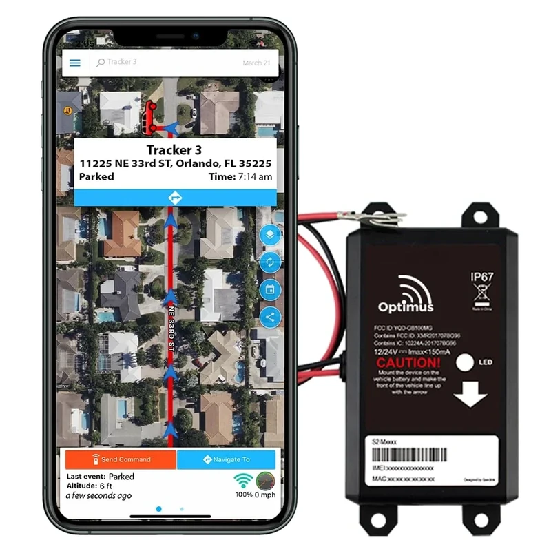 Optimus Wired GPS Tracker for Vehicles - Battery Install, USD12.95/mo