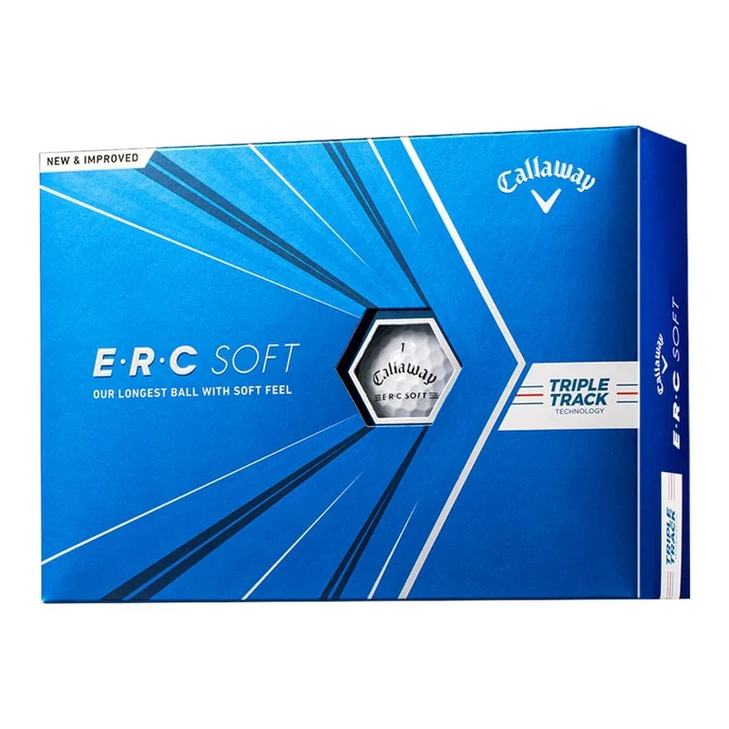 Callaway Golf ERC Soft Golf Balls (White Triple Track (2021)
