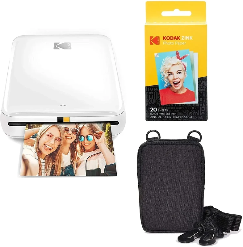 KODAK Step Wireless Mini Photo Printer - 2x3 ZINK Prints (White)