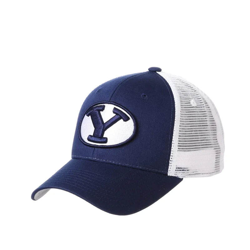 Zephyr Men's BYU Cougars Adjustable Snapback Hat Big Rig, BYU Cougars Navy, Adjustable