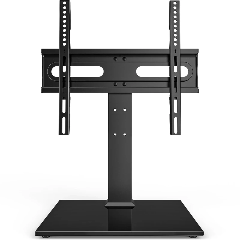 Hemudu TV Stand - 27-60" Adjustable, Glass Base, VESA 400x400