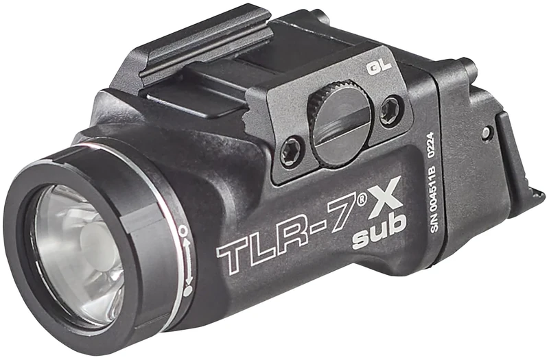 Streamlight 69400 TLR-7 X sub 500-Lumen Tactical Weapon Light Designed Exclusively and Solely for Railed Glock 43X Mos/48 Mos/43X Rail/48 Rail subcompact Handguns with Mounting Kit and Keys, Black