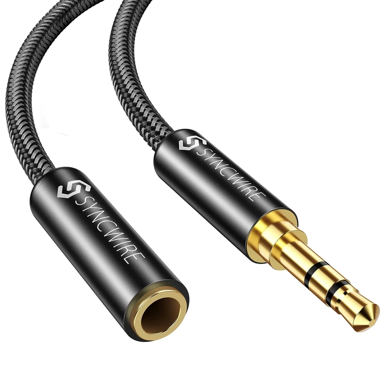 Syncwire 10FT 3.5mm Audio Extension Cable - Hi-Fi Gold Plated Jack
