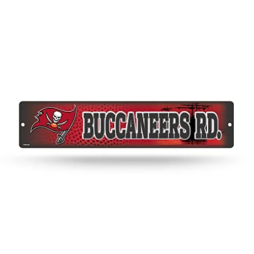 Rico Industries NFL Tampa Bay Buccaneers Plastic Street Sign - Home Décor - Wall Sign - Image 1