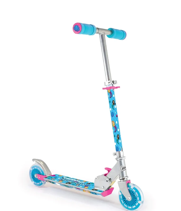 Ozbozz Ozzbozz Mermaid Folding Scooter with Flashing Wheels