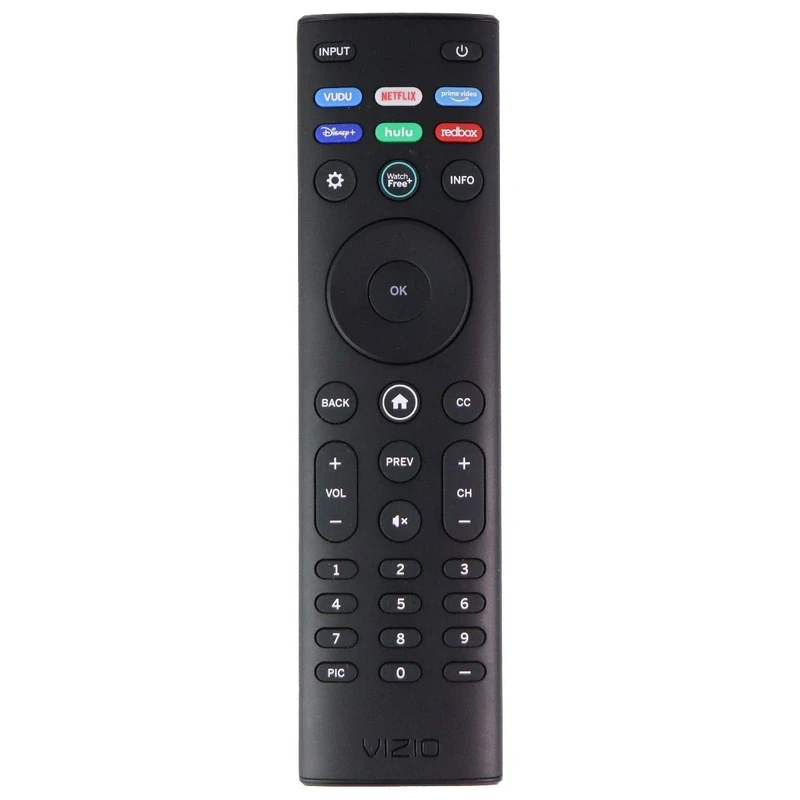 Vizio XRT140 Remote Vudu, Netflix, Prime Disney, Hulu & Redbox - Black