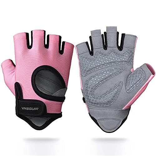VINSGUIR Workout Gloves for Men and Women, Weight Lifting Gloves with Excellent Grip, Lightweight Gym Gloves for Weightlifting, Cycling, Exercise, Crosstraining, Pull ups, Fitness, Climbing and Rowing