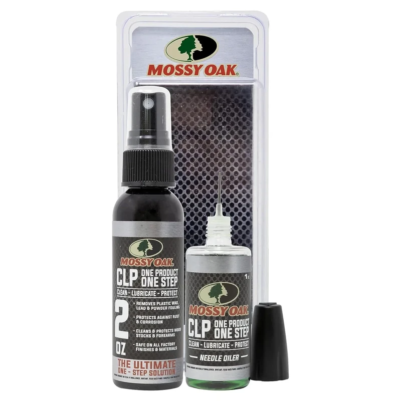 CLENZOIL MOSSY OAK CLP Gun Cleaning Oil | All-in-One Cleaner, Lubricant & Protectant | One-Step Gun Oil | 2 oz Fine Mist Pump + 1 oz Needle Oiler