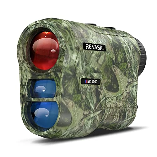 REVASRI Hunting Laser Rangefinder with Rechargeable Battery 1000 Yards Hunting Range Finder with Target Acquisition Technology Easy-to-Use Clear Accurate Rangefinders for Hunters (1000Y)