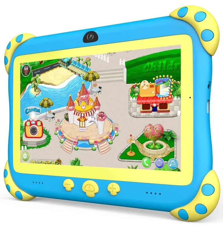 YINOCHE 7 inch Kids Tablet - Case, 32GB, Cam, WiFi, Parental Control