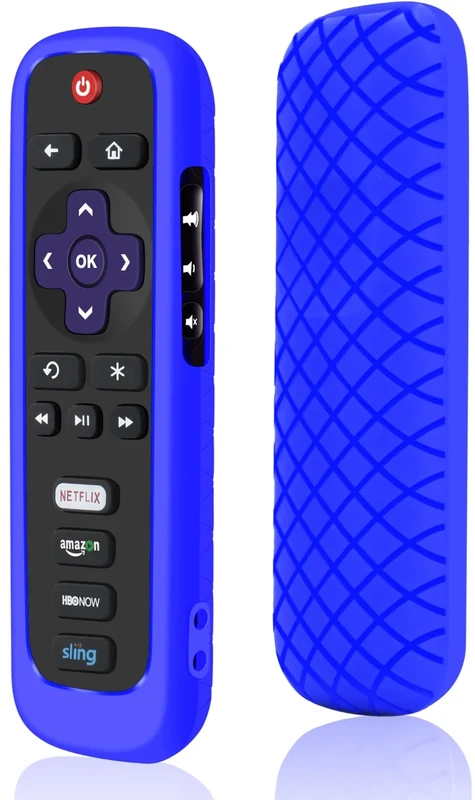 Lambcare Silicone Remote Case for Roku - Blue Protective Sleeve