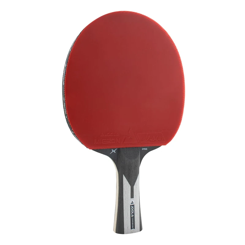JOOLA Carbon X Pro Performance Ping Pong Paddle - Ergonomic Grip Handle & Pro Friction Technology - ITTF Approved - Ping Pong Racket for Advanced Control & Speed - Table Tennis Racket - Red