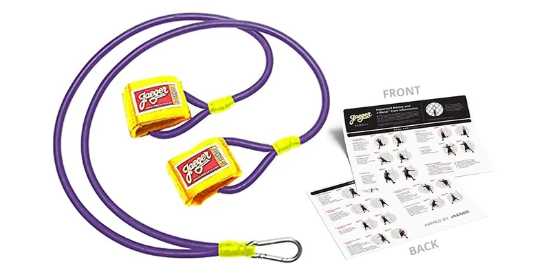 Jaeger J-Bands Resistance Bands for Pitchers. Baseball & Softball Pitching Trainer and Arm Trainer. Pitching Bands for Throwing. Training Equipment with Laminated Instruction Sheet