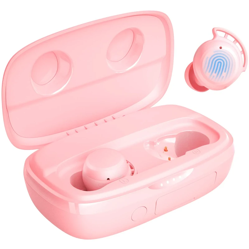 Tribit True Wireless Earbuds - 36H Playtime, IPX8 Waterproof Pink