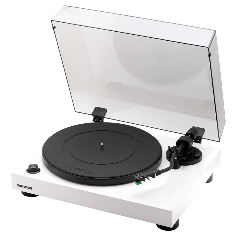 Fluance RT81 Turntable with AT95E Cartridge - Belt Drive, White