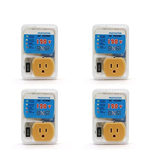 BSEED Electronic Surge Protector for Home Appliance,Voltage Protector Suit for Refrigerators and Freezers, Voltage Brownout Outlet 120V 20A,2400Watts(4 Pack)