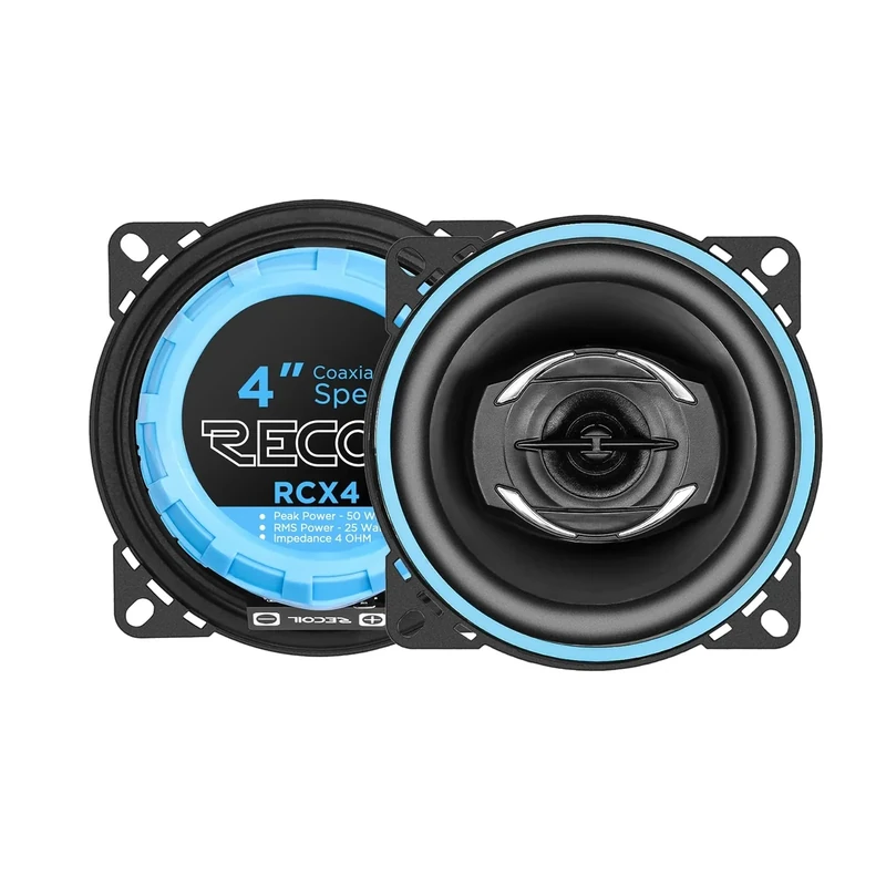 RECOIL RCX4 Echo Series 4-Inch Car Audio Coaxial Speaker System