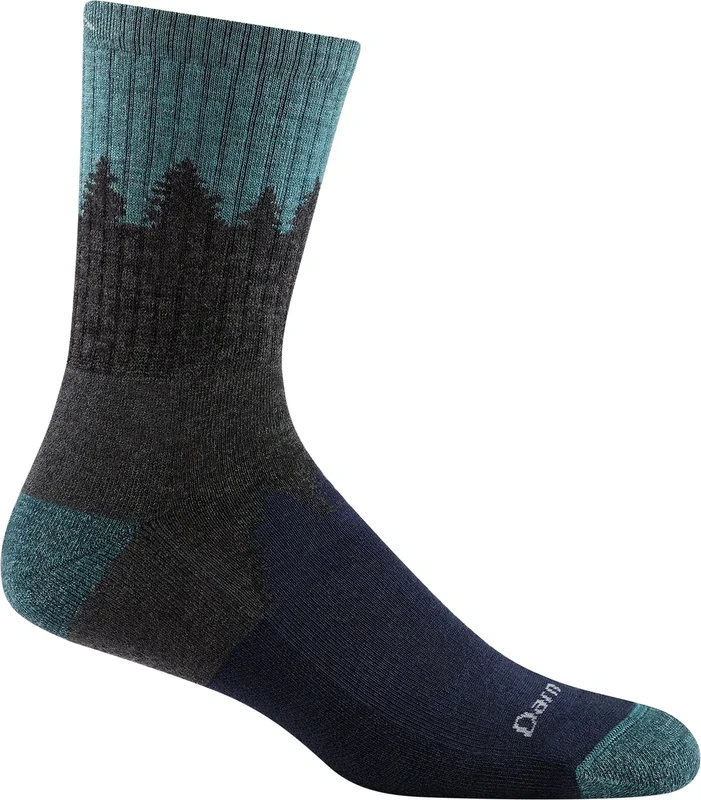 Darn Tough Men's Number 2 Micro Crew Midweight Hiking Socks (Style 1974) - Grey, X-Large