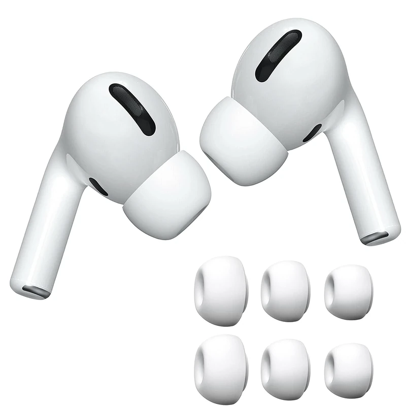 Acediar AirPods Pro Ear Tips - 3 Sizes (S M L) - 3 Pairs White