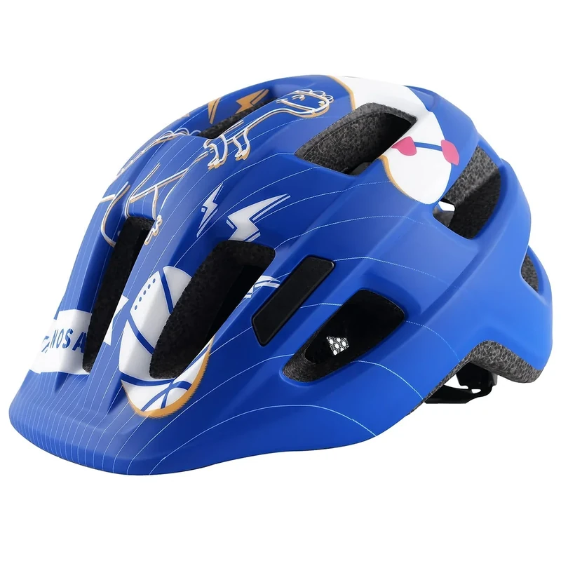 Kids Bike Helmet for Ages 1-8 Years, Adjustable Toddler Boys and Girls Helmets, Lightweight Child Infant Bicycle Cycling Scooter Sports Helmet 48-54cm Blue Dinosaur