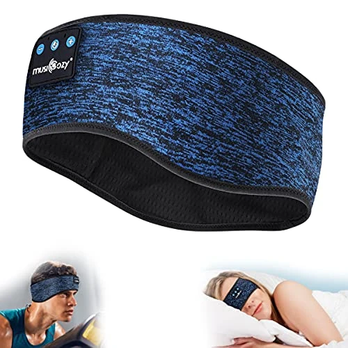 MUSICOZY Bluetooth 5.4 Sleep Headband - HD Stereo, Travel