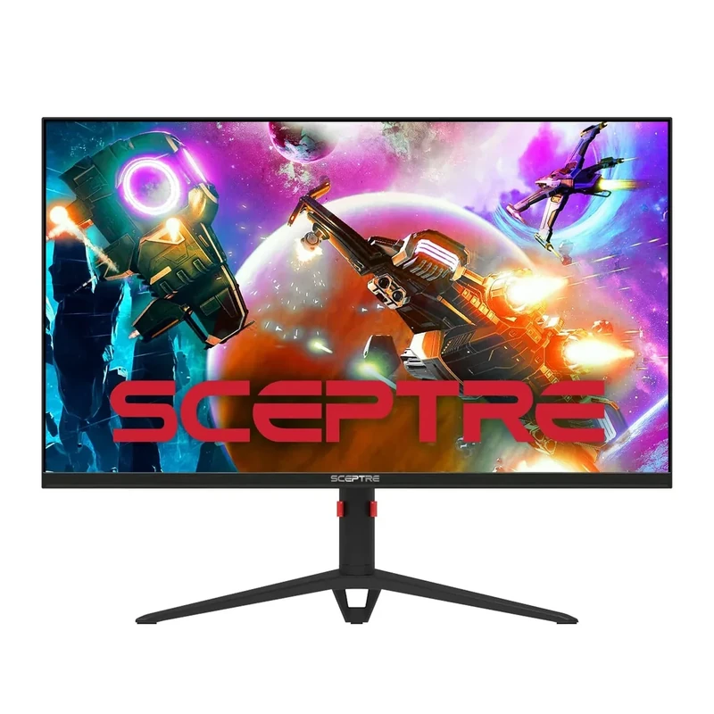 Sceptre 27-inch IPS 2K Gaming Monitor QHD 2560 x 1440p HDR400 up to 165Hz 1ms AMD FreeSync Premium DisplayPort HDMI 100% sRGB, Build-in Speakers Machine Black 2025 (E275B-QPD168)