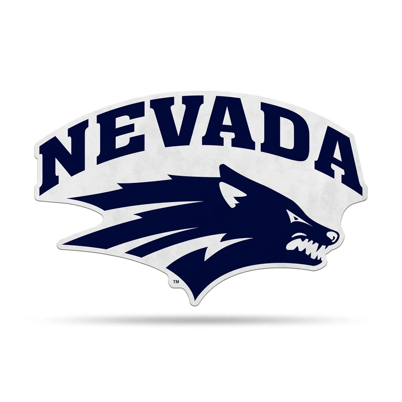 Rico Industries NCAA Nevada-Reno Wolf Pack Primary Shape Cut Pennant - Home and Living Room Décor - Soft Felt EZ to Hang