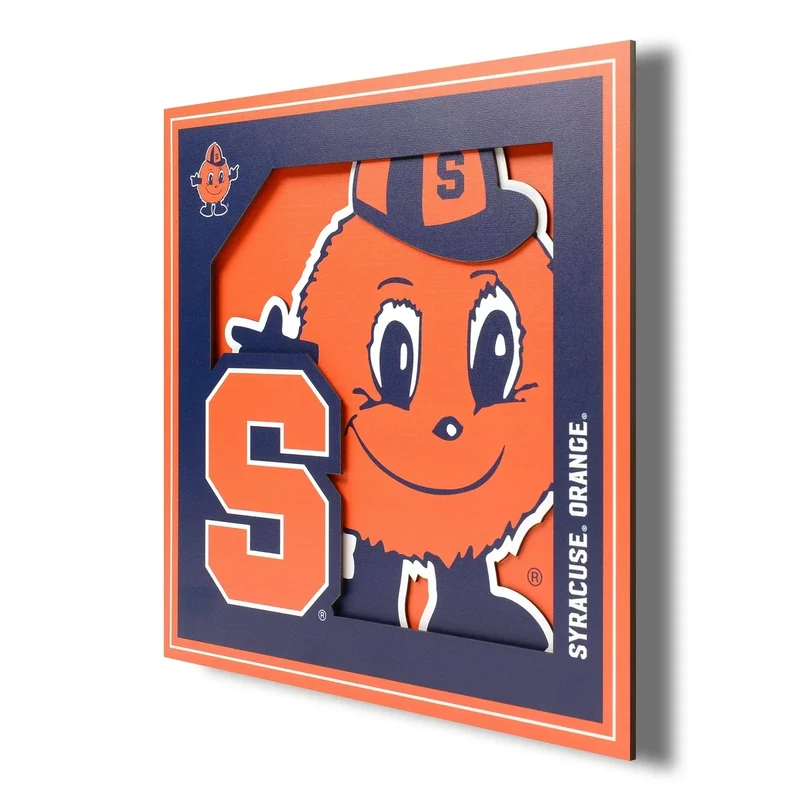 YouTheFan NCAA Syracuse Orange 3D Logo Series Wall Art - 12x12