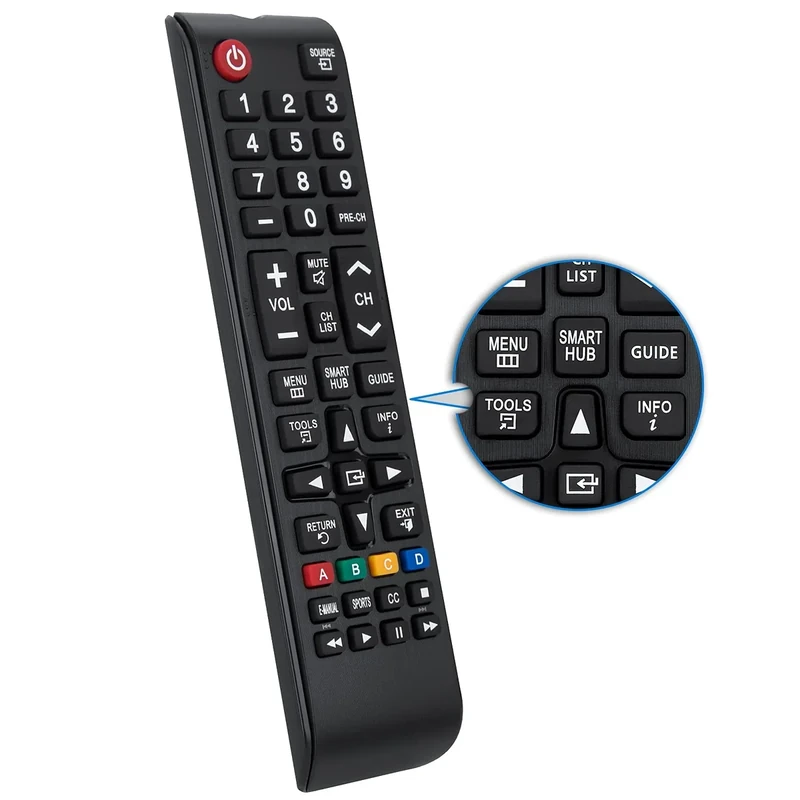 Angrox Samsung TV Remote - Works with All LCD/LED/Smart 3D TVs
