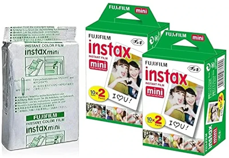 Fujifilm Instax Mini Instant Film,10 Sheets×5 Pack(Total 50 Shoots) [Bulk Packaging] International Version