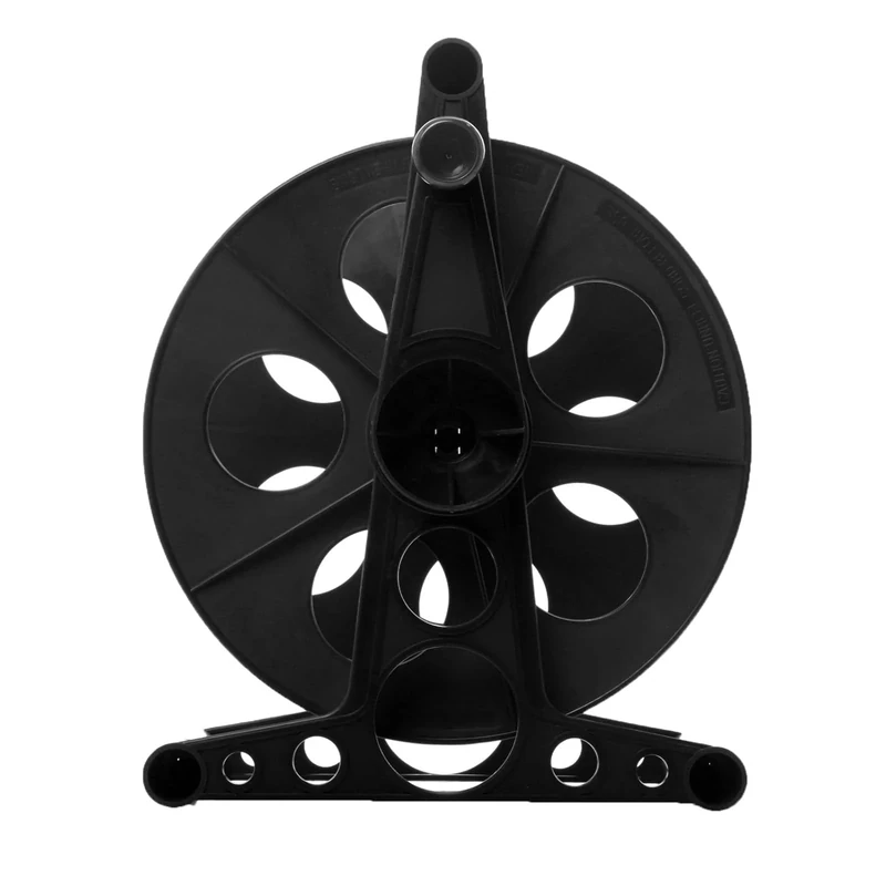 GarfatolRv Cord Storage Reel with Handle Driven Easy to Use Holds up to 135 feet（Black）