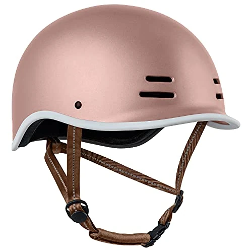 Retrospec Remi Adult Bike Helmet for Men & Women - Bicycle Helmet for Commuting, Road Biking, Skating, Rose Gold, Small 54-57cm