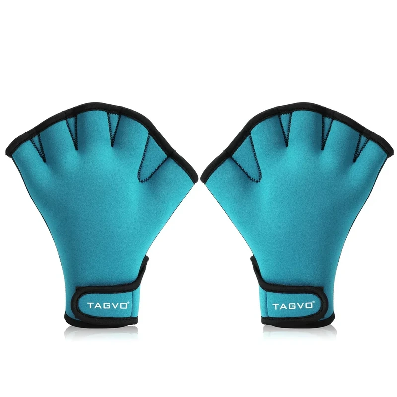TAGVO Aquatic Gloves for Helping Upper Body Resistance, Webbed Swim Gloves Well Stitching, No Fading, Sizes for Men Women Adult Children Aquatic Fitness Water Resistance Training