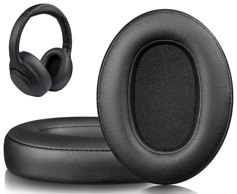 SOULWIT Earpads for Sony WH-XB900N/WH-CH710N - Protein Leather Black