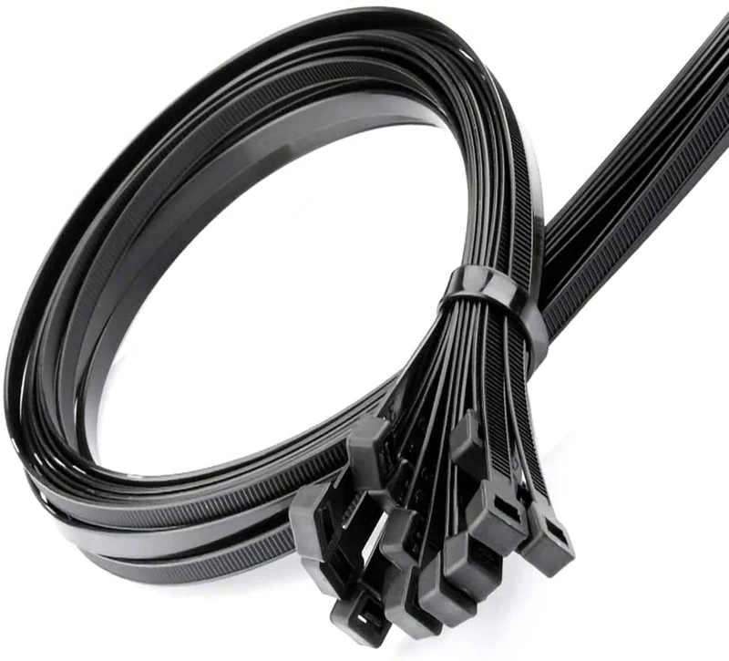 XINGKEDA 40" Heavy Duty Zip Ties - 200lb Strength, 19 Pack Black