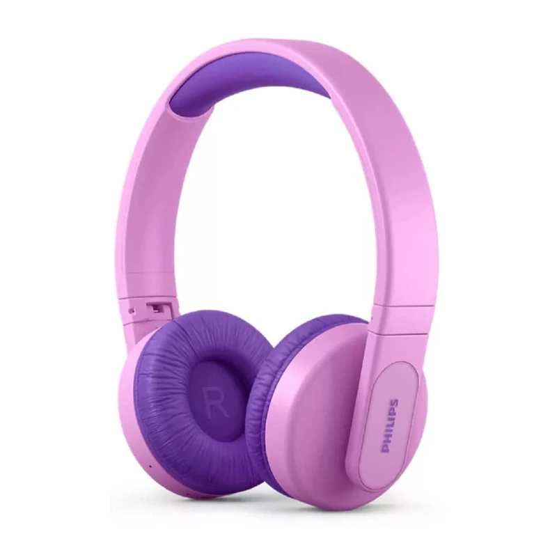 PHILIPS K4206 Kids Wireless On-Ear Headphones, Bluetooth + Cable Connection, 85dB Limit for Safer Hearing, Built-in Mic, 28 Hours Play time, Parental Controls via Headphones, pink - Image 1
