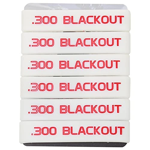 Aolamegs 300 Blackout Magazine Marking Band 6 Pack (White-Red)