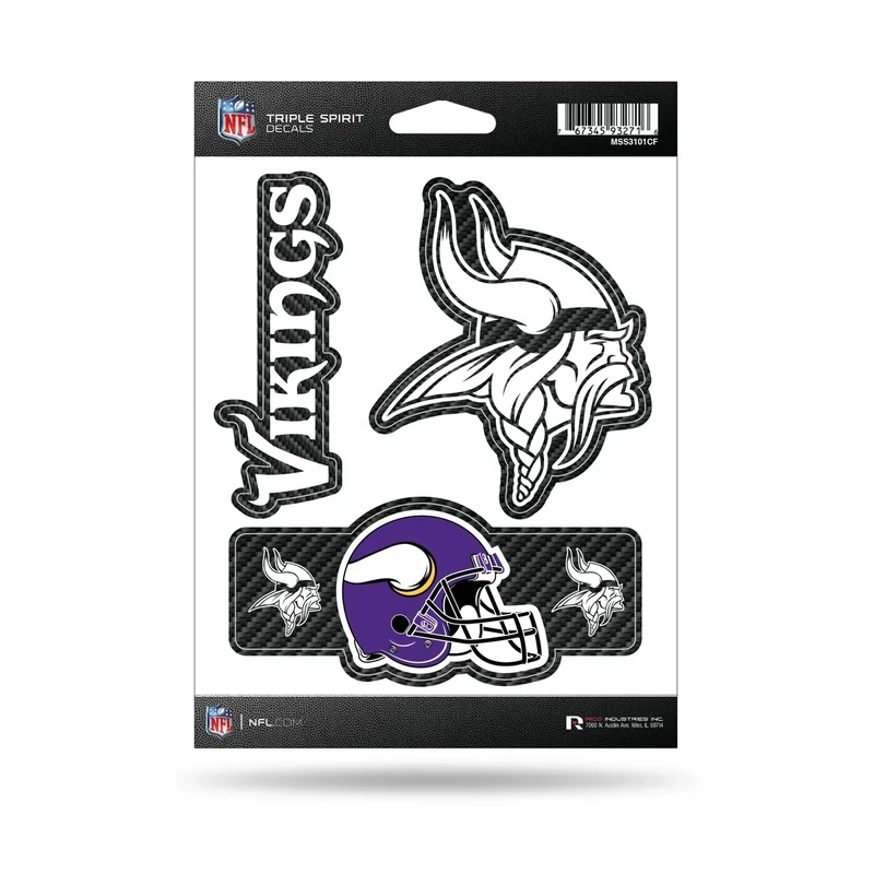 Rico MSS3101CF Vikings - Carbon Fiber Design - Triple Spirit Stickers