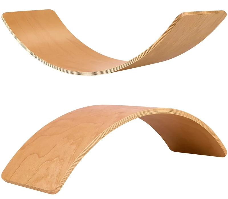 Wooden Balance Board Kids, 35" Natural Wobble Board Wooden Toys for Toddlers Kids & Adults, Birthday Gifts for 3 4 5 6 7 8 Year Old Boys Girls Kids, Open Ended Montessori Waldorf Learning Toy