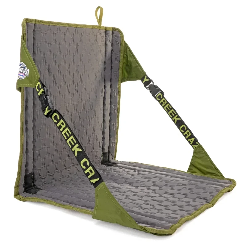 Crazy Creek HEX 2.0 Original Chair for Camping, Stadium Seating & More, Comfort on All Terrains, Adjustable Straps, Compact Design, Water-Resistant,Olive/Slate