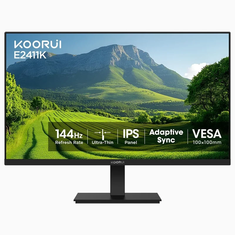 KOORUI 24" Gaming Monitor - Full HD 1920x1080 144Hz IPS Ultra-Slim