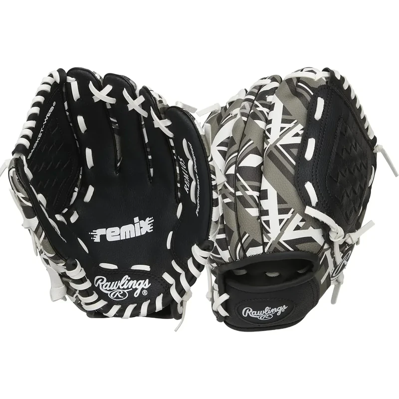 Rawlings | REMIX T-Ball & Youth Baseball Glove | Right Hand Throw | 10.5" | Black
