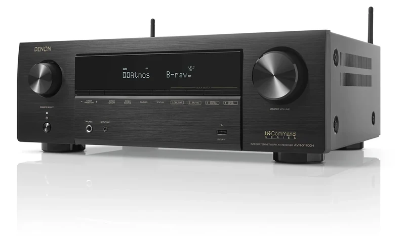 Denon AVR-X1700H 7.2ch Receiver 80W 8K HDMI Dolby Atmos HEOS Alexa