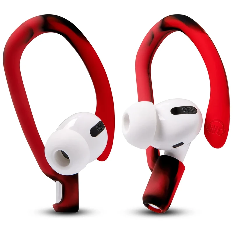 WC HookZ Over-Ear Hooks for AirPods Pro & 1-3 - Lava Red