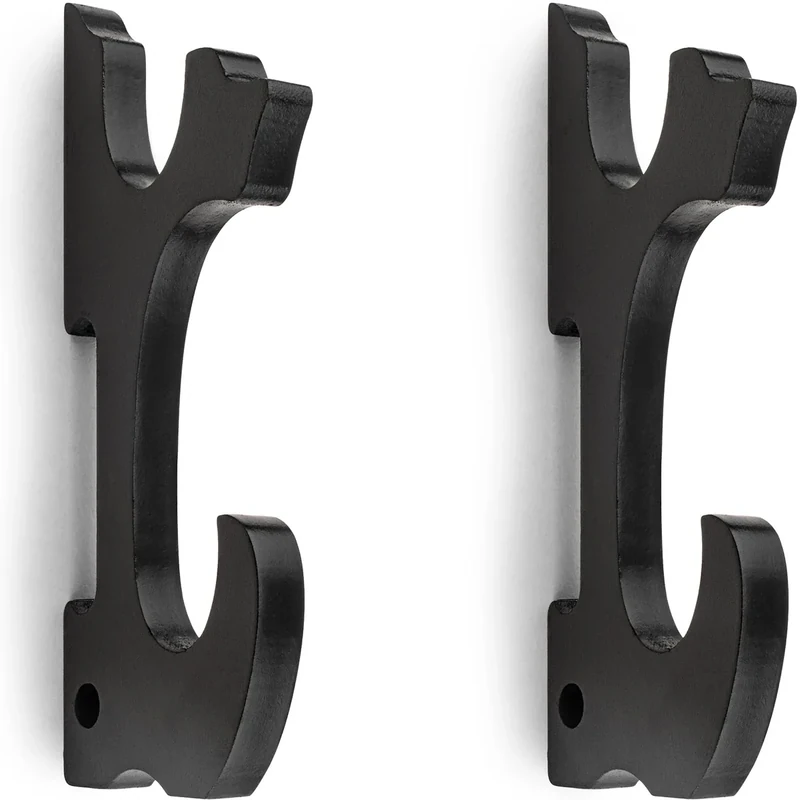 Ekkhysis Sword Holder Wall Mount 2-Tier Hook Katana Holder Adjustable Display Hanger for Samurai Sword Tanto Rapier light saber Cosplay Blade Tanjirou Demon Slayer Weapon Rack