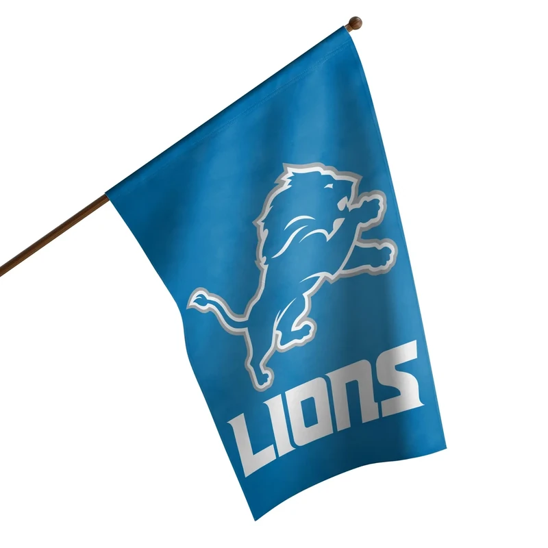 FOCO Detroit Lions NFL Solid Vertical Flag