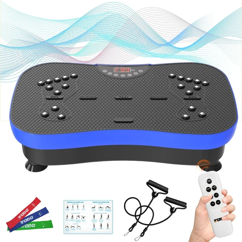 TODO Vibration Plate Exercise Machine Whole Body Vibration Machine with Remote Control for Pain Relief, Lymphatic Drainage, Weight Loss